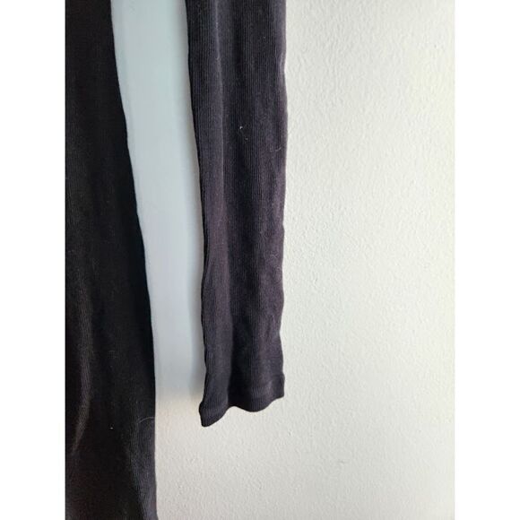 Standard James Perse Black Ribbed Cotton Scoop Neck Dress size 2 or Medium - Picture 8 of 13